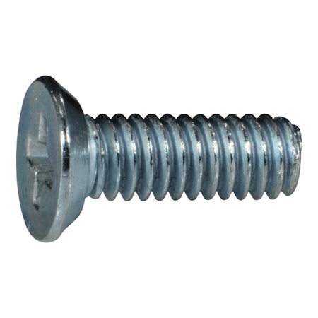 Midwest Fastener #8-32 x 1/2 in Phillips Flat Machine Screw, Zinc Plated Steel, 25 PK 931033